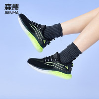 森馬（Senma）飞织鞋女鞋春夏运动鞋女网面运动鞋女士慢跑步鞋子女 黑色(女鞋)C款XL-BK930B 36