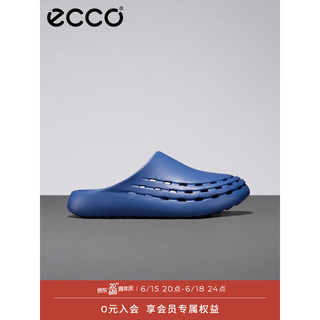 ECCO洞洞鞋男 2023年夏季新款包头透气凉鞋男 科摩男鞋系列523904 蓝色52390460869 41