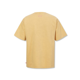 Levi's李维斯2023夏季新品男士短袖T恤休闲简约A6403-0007 黄色 L