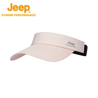 Jeep（吉普）防晒帽女遮阳帽夏季空顶帽子女士UPF50+遮脸太阳帽沙滩帽 粉色