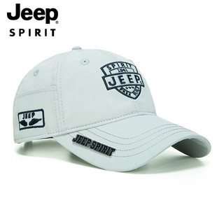 Jeep 吉普 帽子男女士棒球帽时尚潮流夏季鸭舌帽防晒遮阳帽休闲白搭太阳帽