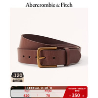 ABERCROMBIE & FITCH男装 休闲时尚美式复古日常百搭舒适皮革腰带 326483-1 棕色 86cm