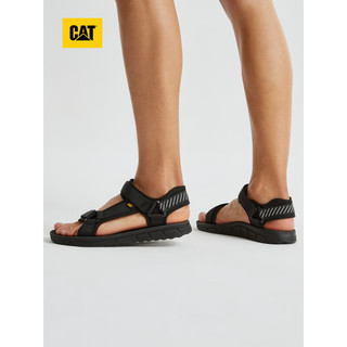 CAT卡特凉鞋沙滩鞋男鞋23新款轻便舒适男士凉鞋HEATWAVE618预售 黑色 41
