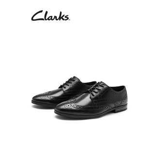 Clarks 其乐 布雷迪什系列男士商务正装皮鞋春季布洛克雕花结婚皮鞋 黑色 261691717 41