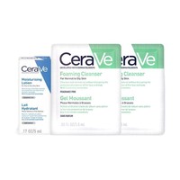 CeraVe 适乐肤 屏障修护体验包(C乳5ml*1+啫喱 1.5ml*2)敏感肌乳液面霜洁面套装 自营包邮