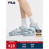 FILA 斐乐官方FLUID SANDAL女鞋复古凉鞋2023夏新款猫爪运动凉鞋 朦胧蓝-MB 38.5