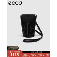 ECCO爱步小号水桶包 2022新款字母包手机包斜挎包 艺术家9105863 黑色910586390000 均码