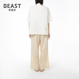 野兽派（THE BEAST）小王子追星星系列天丝棉短袖长裤家居服生日礼物 XL-米