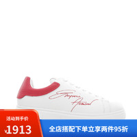 ARMANI/阿玛尼EA男厚底增高小白鞋低帮鞋X4X264 XM670 红色_N535 39