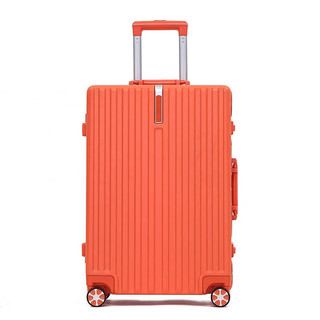 波斯丹顿（BOSTANTEN）万向轮铝框拉杆箱男女大容量行李箱短途出行登机箱商务旅行密码箱 白色 20英寸