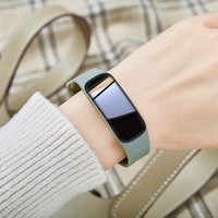 华为手机通用智能手环运动男女电子腕表多功能心率血压监测智能手环 C1P绿色【闹钟+心率血压监测+运动计步+天气预报