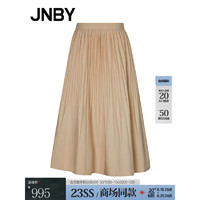 江南布衣（JNBY）JNBY/江南布衣23夏新品半身裙百褶府绸挺括5N5D16110 270/青卡其 XS