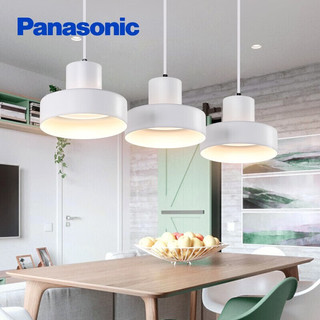松下（Panasonic）吊灯餐吊灯LED灯具浪漫现代简约时尚吊灯餐厅照明灯具 导光板3头吊灯21瓦白色