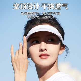 LI-NING 李宁 遮阳帽男女夏季防晒户外空顶帽防紫外线太阳帽跑步钓鱼棒球帽黑