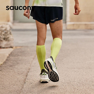 saucony 索康尼 胜利21跑鞋男减震透气跑步鞋训练运动鞋白绿42