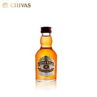 CHIVAS 芝华士 威士忌12年 50ml*1瓶酒伴