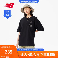 NEW BALANCE NB官方23新款男女款夏季运动休闲七分袖T恤 BK 5ED26151 L