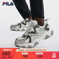 FILA 斐乐官方FLUID 4男鞋复古运动鞋2023夏季轻便透气休闲鞋