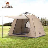 88VIP：CAMEL 骆驼 自动帐篷户外便携式折叠露营涂银防晒防雨速开帐