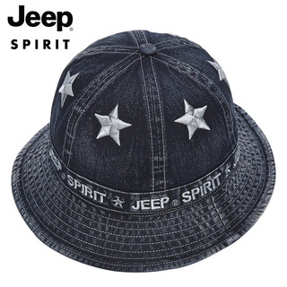 Jeep 吉普 帽子男女士棒球帽时尚潮流夏季渔夫帽防晒遮阳帽休闲白搭太阳帽