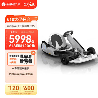 Ninebot 九号 miniPRO2平衡车卡丁车套装（包含卡丁车改装套件+白色miniPRO2平衡车）