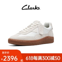 Clarks其乐艺动系列男鞋休闲复古鞋潮流舒适休闲滑板鞋男 白色 261703017 39.5