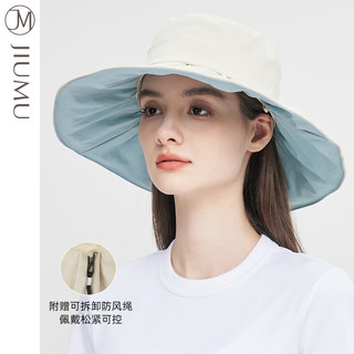 玖慕（JIUMU）遮阳帽渔夫帽女士夏季户外防紫外线太阳帽凉帽防晒帽子女 CW103