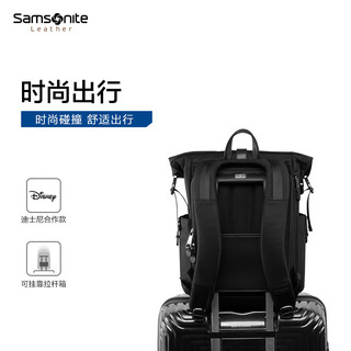 新秀丽（Samsonite）合作款双肩包 2022年新潮流电脑包背包NW1 黑色