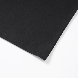 GLM森马集团品牌短袖T恤男夏季纯棉韩版潮流时尚百搭打底衫 黑色S