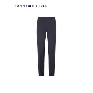 TOMMY HILFIGER 23新款春季男装含羊毛混纺时尚小格纹松紧锥形休闲裤31124 藏青色DW5 30/32