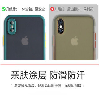 四酷苹果11pro手机壳男女款硅胶撞色透明磨砂苹果11 pro保护套全包摄像镜头 iPhone 11 pro 颜色随机