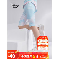 迪士尼（Disney）童装儿童女童五分打底鲨鱼裤满印外穿裤子23夏DB321ZE05蓝110