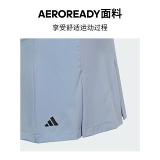 adidas阿迪达斯官方女大童夏季新款速干网球运动短裙HS0544 淡粉蓝 140CM