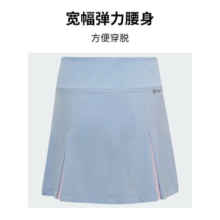 adidas阿迪达斯官方女大童夏季新款速干网球运动短裙HS0544 淡粉蓝 140CM