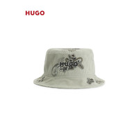 HUGO男士2023春夏佩斯利图案棉质斜纹布渔夫帽 330-浅绿色-EU:LXL EU:SM