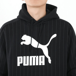 彪马（PUMA）男装 2023春季新款户外跑步时尚潮流保暖舒适休闲卫衣套头衫 530179-01/加绒保暖 XS(165/88)