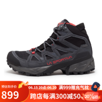 LA SPORTIVA Saber GTX皮质防水户外越野登山鞋男女款徒步鞋 碳灰/木槿紫 42