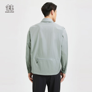 KOLON SPORT/可隆户外防晒衣 男子可打包轻量露营自收纳夹克皮肤衣 LHJK3MT629-MO 青苔绿 XL