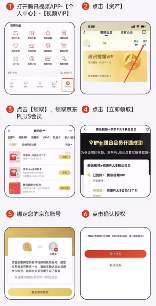 Tencent Video 腾讯视频 VIP会员年卡12个月+京东PLUS年卡