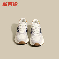 new balance 新百伦复古华夫阿甘鞋女2023春季新款ins潮网红学生休闲百搭厚底老爹鞋 蓝色 35