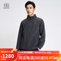 KOLON SPORT 可隆软壳夹克 秋冬防风保暖弹力防泼水暖绒内里GRID科技户外上衣长袖外套