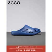 ECCO洞洞鞋男 2023年夏季新款包头透气凉鞋男 科摩男鞋系列523904 蓝色52390460869 43