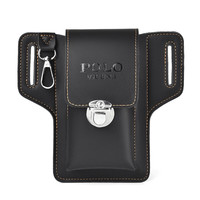 途尊（kingtrip）新款升级男士手机包穿皮带挂钥匙腰包工地干活烟包 黑色升级款