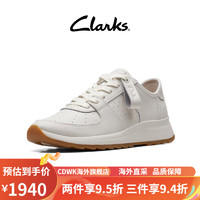 Clarks其乐女鞋纤动系列2023春季新款透气运动鞋休闲鞋女小白鞋 白色 261720064 35.5