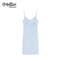 金利来(GOLDLION)莫代尔睡裙女性感吊带睡衣夏季薄款女士吊带裙带胸垫 风铃蓝 170(XL)