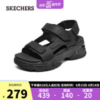 斯凯奇（Skechers）2023年春季女子时尚休闲凉鞋舒适轻便简约耐磨119846 全黑色 36