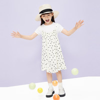 Little MO&CO. 抑菌 little moco童装23夏装女童短袖吊带连衣裙2件装KBC2DRS016 稚趣图像色 110/52