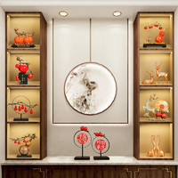 贝汉美（BHM）创意新中式高端总经理办公室摆件工艺品客厅玄关电视柜酒柜装饰品 12件套