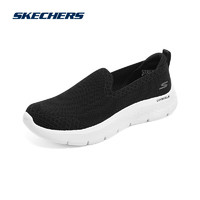 斯凯奇Skechers夏季女鞋健步鞋124957 黑色/白色/BKW 38