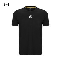 安德玛 UNDERARMOUR）春夏库里Curry男子篮球运动短袖T恤1377545 黑色001 M